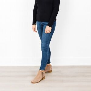 Dolce Vita Booties Tan Suede Ankle Boots Size 8.5